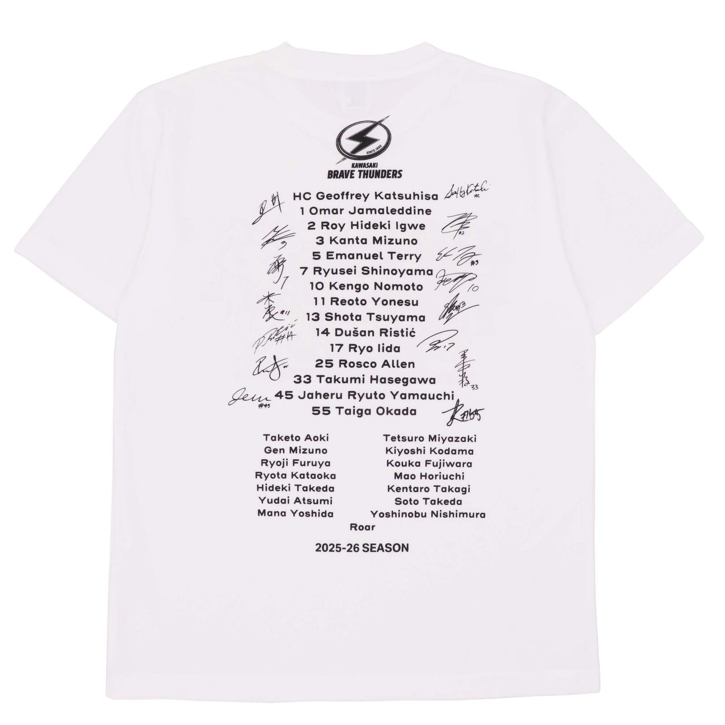 【受注販売】【7月上旬発送予定】2025-26 THUNDERS FAMILY FOREVER Tシャツ