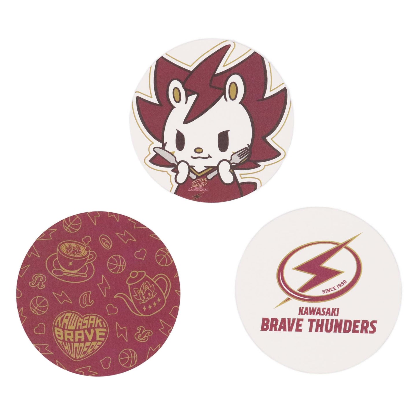 2025-26 紙コースター3枚セット