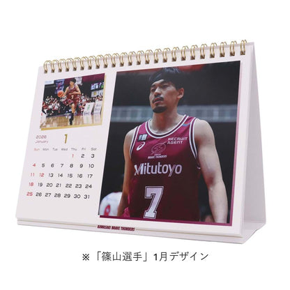 2026 THUNDERS PLAYER 卓上カレンダー