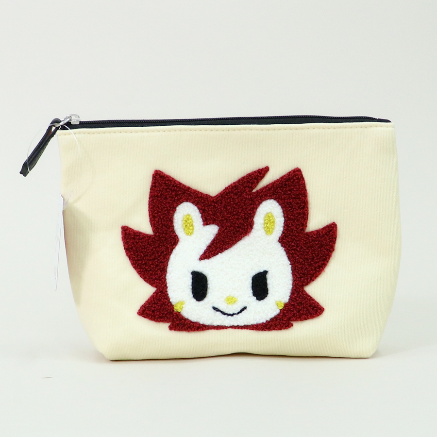 マスコット刺繍ポーチ
