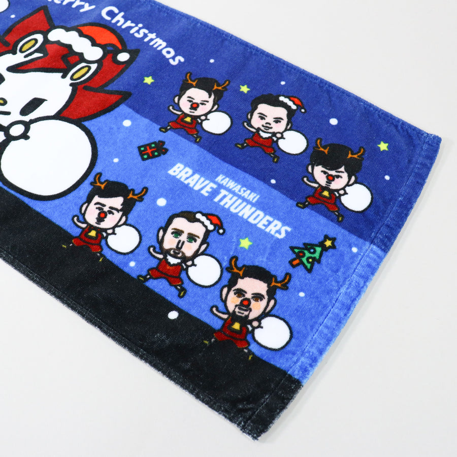 サンダースクリスマスフェイスタオル